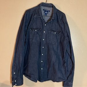 Men Denim button down